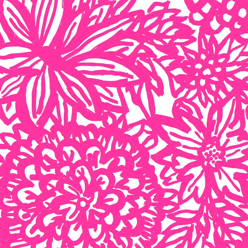 Flora Hot Pink Fabric