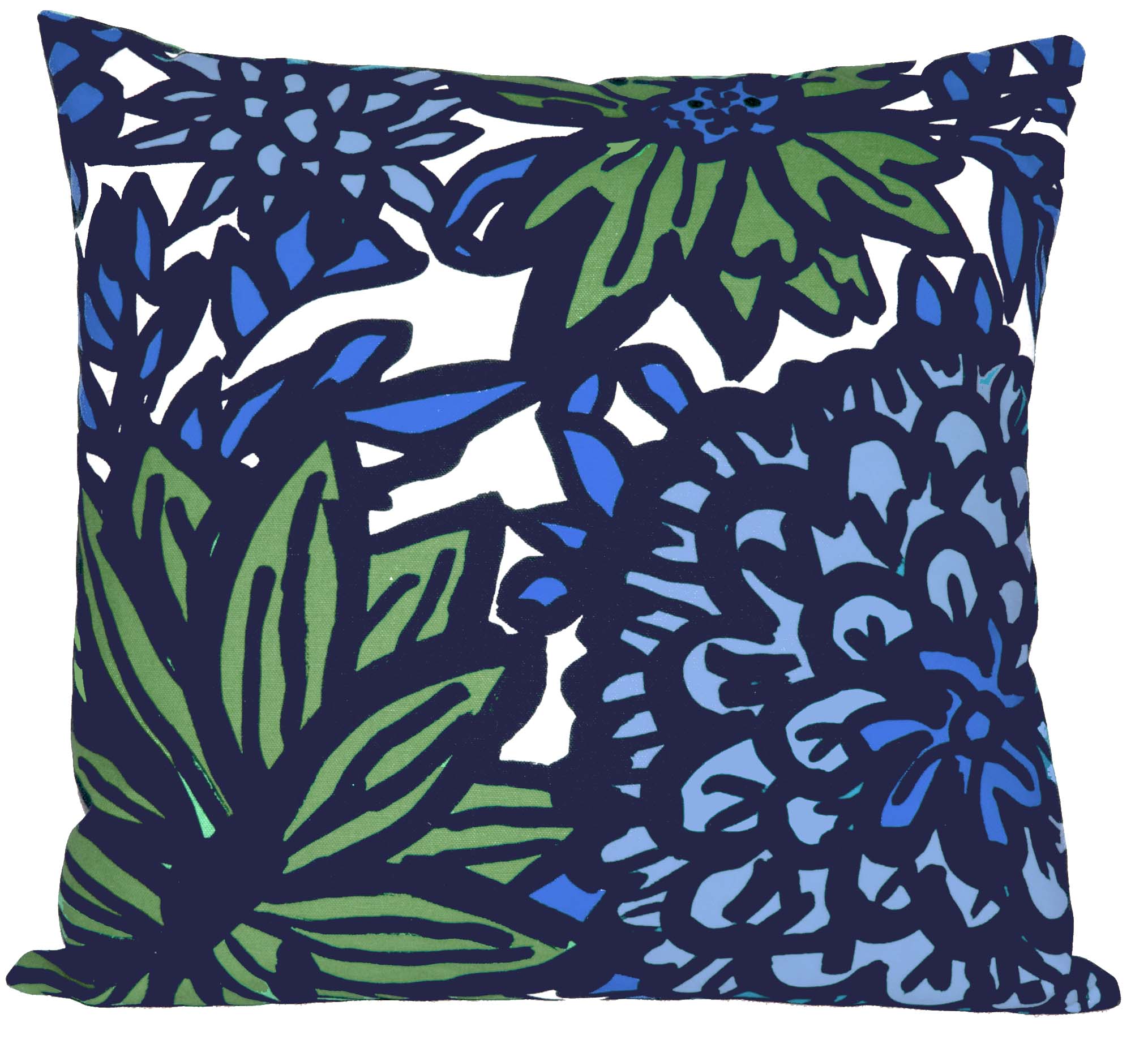 Flora Multi Pillow-Blues