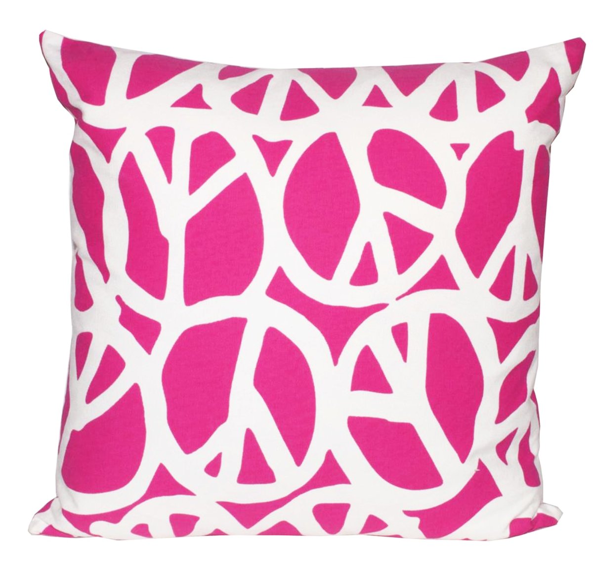Peace Pillow-Hot Pink